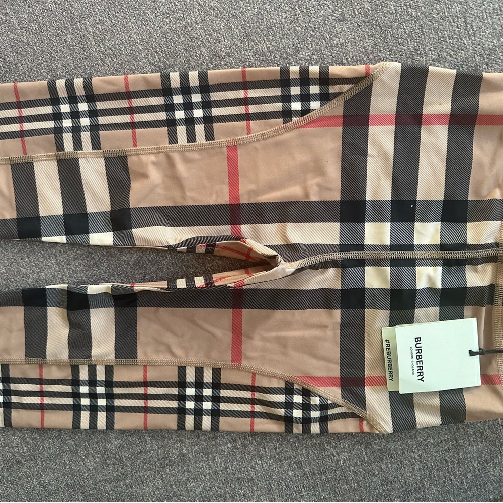 Burberry Plaid Leggings